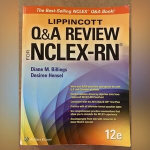 LIPPINCOTT Q&A Review for NCLEX-RN (12e, 2017, Billings & Hensel)